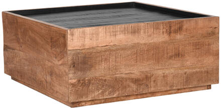 LABEL51 Salontafel Noble - Rough Mangohout - Zwart Mangohout Bruin