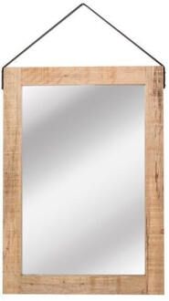 LABEL51 Spiegel - Naturel - Mangohout - 60x85 Cm Beige