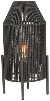 LABEL51 Tafellamp Ibiza - Zwart - Jute