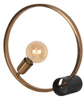 LABEL51 Tafellamp Ring - Antiek Goud Metaal - Zwart Metaal