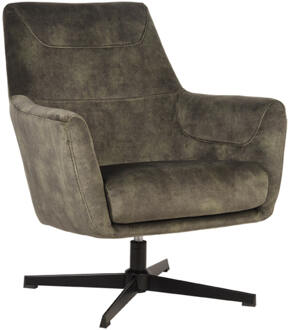 LABEL51 Toby Fauteuil - Groen - Velvet