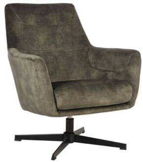 LABEL51 Toby Fauteuil - Groen - Velvet