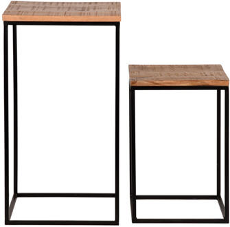 LABEL51 Zuil Vintage Set van 2 Naturel