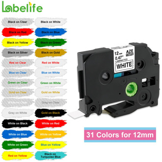 Labelife TZe-231 12mm 31 Colors TZ TZe Laminated Tape TZe-231 TZe 231 Compatible Brother P-Touch for Label Printer,Label Maker