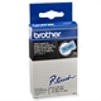 Labeltape Brother P-touch TC501 12mm zwart op blauw