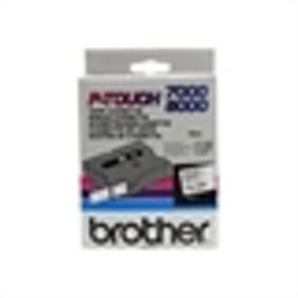 Labeltape Brother P-touch TX-241 18mm zwart op wit