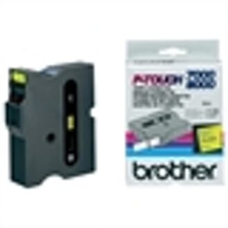 Labeltape Brother P-touch TX-651 24mm zwart op geel
