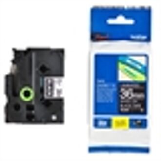 Labeltape Brother P-touch TZE-365 36mm wit op zwart