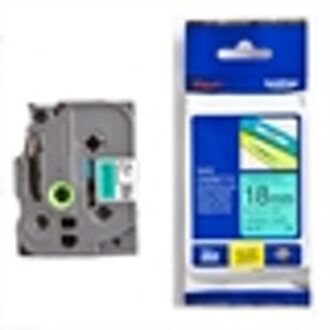 Labeltape Brother P-touch TZE-741 18mm zwart op groen