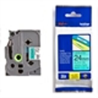 Labeltape Brother P-touch TZE-751 24mm zwart op groen