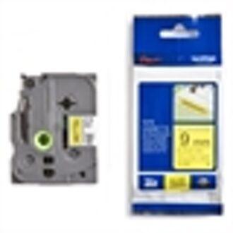 Labeltape extra sterk klevend Brother TZe, TZ TZe-S621 Tapekleur: Geel Tekstkleur:Zwart 9 mm 8 m