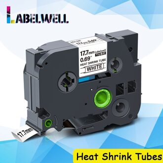 Labelwell 1Pcs Hse-241 Hse-231 Hse-221 Compatibel Voor Brother Hse 241 Hse241 Krimpkous Buizen Label Voor Brother P-touch Printer zwart on wit / 6Mm