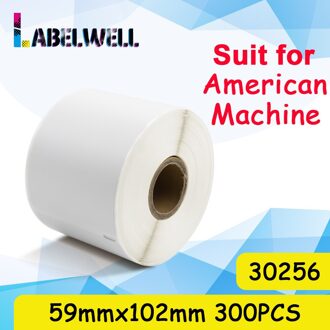 Labelwell 1Rol Thermisch Papier 11354 11352 11355 99010 99012 30323 30252 99014 Label Tape Compatibel Voor Dymo Labelwriter 450turb 30256