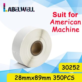 Labelwell 1Rol Thermisch Papier 11354 11352 11355 99010 99012 30323 30252 99014 Label Tape Compatibel Voor Dymo Labelwriter 450turb