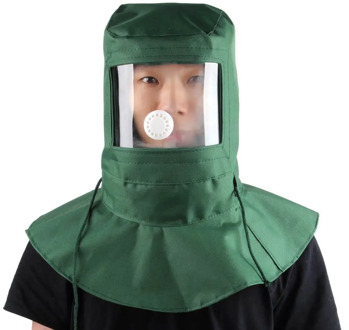 Labor Face Mask Industrial Work Protection Blasting Hood Sand Abrasive Grit Shot Blaster Mask Anti Dust Protective Tool dropship