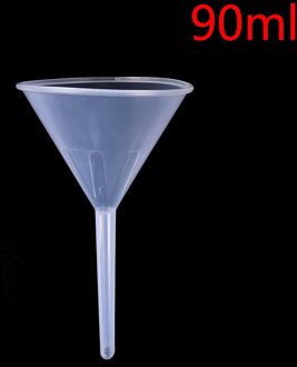 Laboratorium Transfer Parfum 90Ml 1/2 "Wit Plastic Mini En Clear Filter Trechter