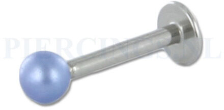 Labret 1.2 mm acryl parelmoer blauw