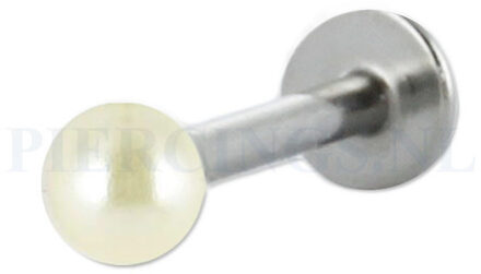 Labret 1.2 mm acryl parelmoer creme