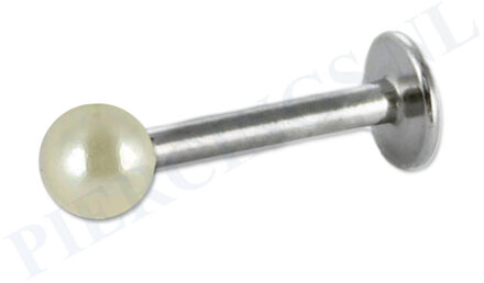 Labret 1.2 mm acryl parelmoer geel
