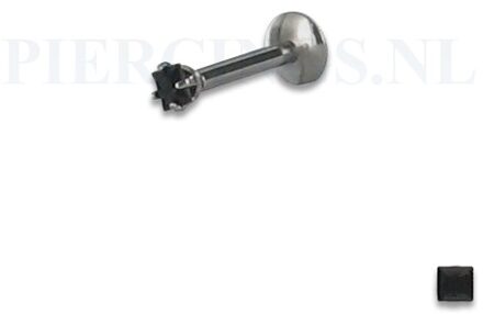 Labret 1.2 mm diamant zwart