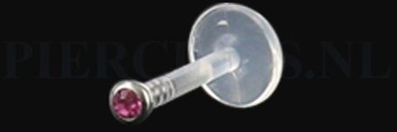 Labret 1.2 mm flexibel roze