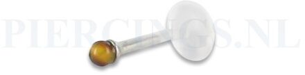 Labret 1.2 mm flexibel tijgeroog