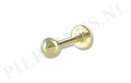 Labret 1.2 mm goud 14 karaat