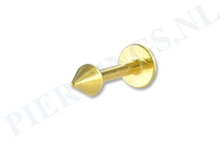 Labret 1.2 mm goud kleur spike
