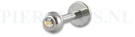 Labret 1.2mm kristal AB 8 mm