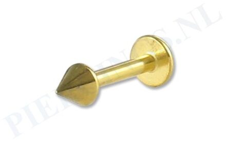 Labret 1.6 mm goud kleur spike