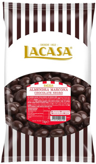 Lacase almond Marcona black Chocolate · 1Kg.