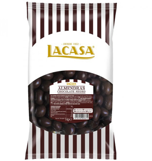 Lacase almonds black Chocolate · 1Kg.