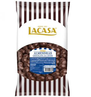 Lacase almonds Chocolate with milk · 1Kg.