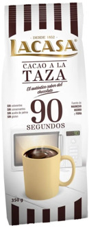 Lacase cocoa to Cup 90 seconds · 350g.