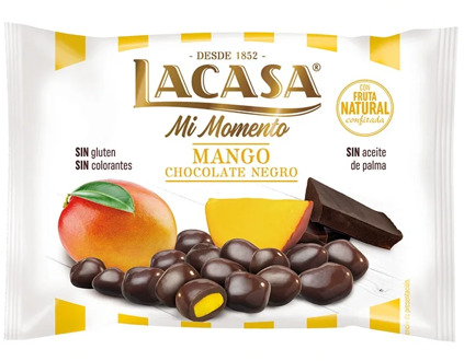 Lacase Mango with black chocolate · 30g.