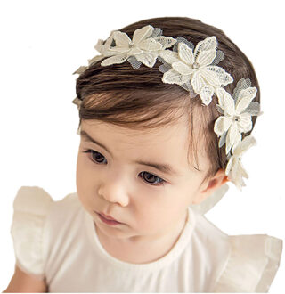 Lace Baby Hoofdband Kroon Bloem Baby Meisje Hoofdband Pasgeboren Haarband Kinderen Hoofdband Baby Haar Accessoires