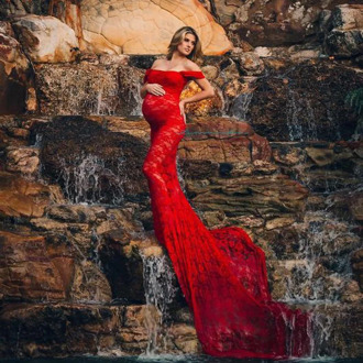 Lace Maternity Dress For Photo Shoot Long Maxi Sexy Maternity Gown Clothes For Pregnant Women Pregnancy Dress Photography Props