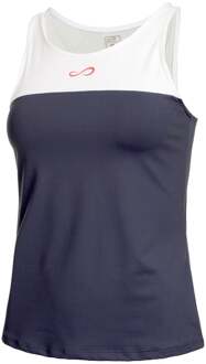 Lace Tanktop Dames donkerblauw - S