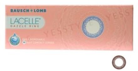 Lacelle 1 Day Dazzle Ring Color Lens Glittering Brown 30 pcs P-0.00 (30 pcs)