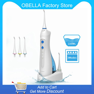 Lachen Cordless Water Flosser Rechargeable Dental Flosser Teeth Cleaner Oral Irrigator IPX7 Waterproof with 5 Jet Tip