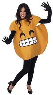 Lachende Emoticon volwassen maat