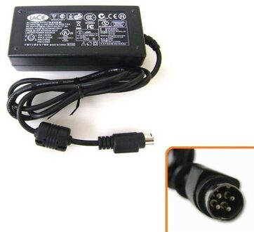 LaCie 34W Adapter voor LaCie AC Adapter 34W 12V 5V 2A met 4-pin stekker bulk packing - small