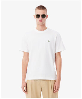 Lacoste 1ht1 men's tee-shirt t-shirts th7318-61 Wit - XL