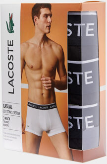 Lacoste 3-pack trunks basic zwart