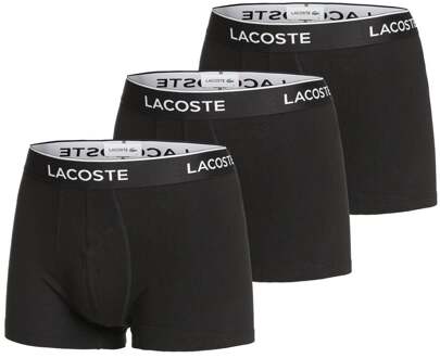 Lacoste 3-pack trunks basic zwart