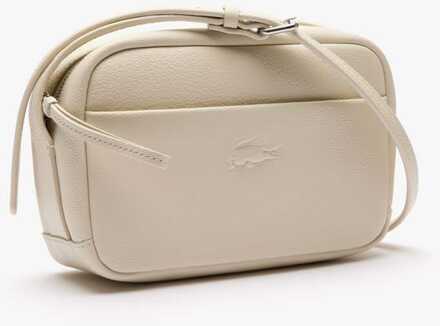 Lacoste Accessoires Lacoste City Courin Leren Schoudertas in Wit - One Size