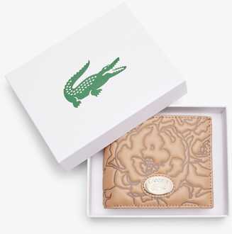 Lacoste Accessoires Lacoste Holiday Leather Billfold in Bruin