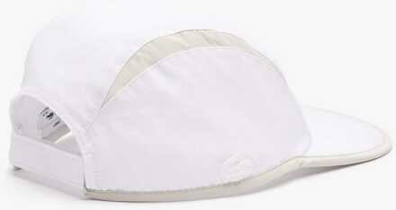 Lacoste Accessoires Lacoste Jockey Cap met contrasterende uitsnijdingen in wit - maat