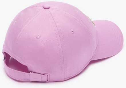 Lacoste Accessoires Lacoste Verstelbare Keperstof Katoen Cap in Roze