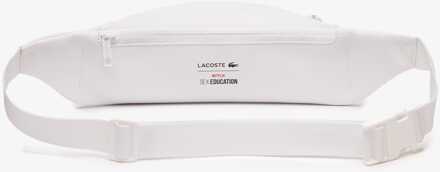 Lacoste Accessories Lacoste Netflix Croc Print Waist Bag in White Wit